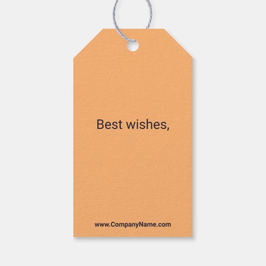 Aangepaste thuiszorg bedankt cadeaulabel (Achterkant)