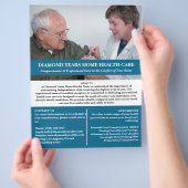 Aangepaste thuiszorg flyer (Hand)