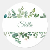 Aangepaste ticker ronde sticker (Voorkant)