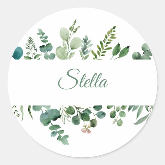 Aangepaste ticker ronde sticker (Voorkant)