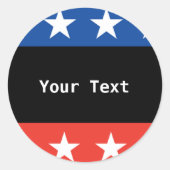 Aangepaste ticker ronde sticker (Voorkant)