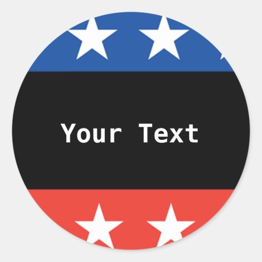 Aangepaste ticker ronde sticker (Voorkant)