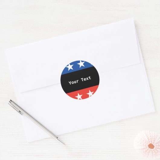 Aangepaste ticker ronde sticker (Envelop)