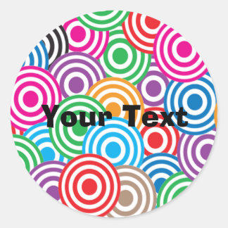 Aangepaste ticker ronde sticker