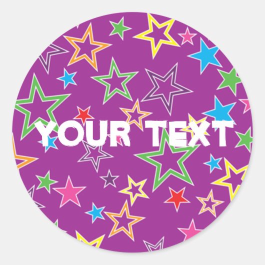 Aangepaste ticker ronde sticker (Voorkant)