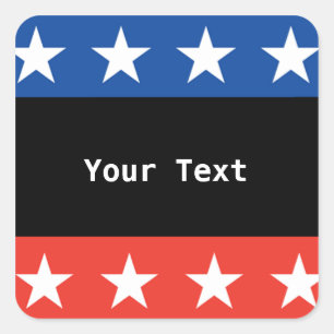 Aangepaste ticker vierkante sticker