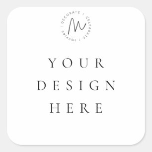 Aangepaste ticker vierkante sticker