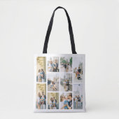 Aangepaste tien foto collage Canvas tas (Voorkant)