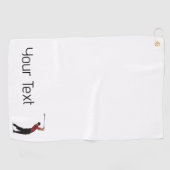 Aangepaste Tiger Bossen Logo Golf Club Handdoek (Horizontaal)