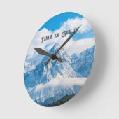 Aangepaste tijd is gouden tekst Sky Afbeelding wan Ronde Klok (Hoek)