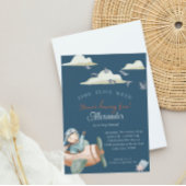 Aangepaste Tijd vliegt verjaardagskaart uitnodigin Kaart