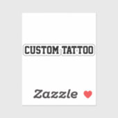 Aangepaste tijdelijke Tattoo Uw woorden Party Nigh Sticker (Vel)