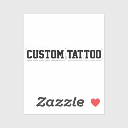 Aangepaste tijdelijke Tattoo Uw woorden Party Nigh Sticker (Vel)