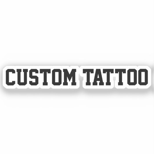 Aangepaste tijdelijke Tattoo Uw woorden Party Nigh Sticker (Voorkant)