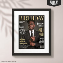 Aangepaste tijdschriftcover voor hem Mannen verjaa