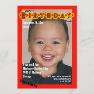 Aangepaste tijdschriften Stijlverjaardagsfeest Uit Kaart