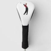 Aangepaste Tijger Bossen Logo Golf Driver Head Hoe Golfheadcover (Voorkant)