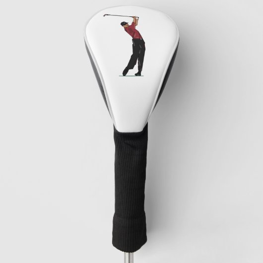 Aangepaste Tijger Bossen Logo Golf Driver Head Hoe Golfheadcover (Voorkant)