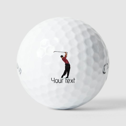 Aangepaste Tijger Bossen Logo golfballen (Voorkant)
