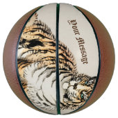 Aangepaste tijger door Kōno Bairei Japanse illustr Basketbal (Verticaal)