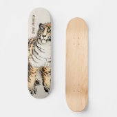 Aangepaste tijger door Kōno Bairei Japanse illustr Persoonlijk Skateboard (Voorkant)