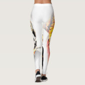 Aangepaste tijger Sjabloon Modern elegant ontwerp Leggings (Achterkant)