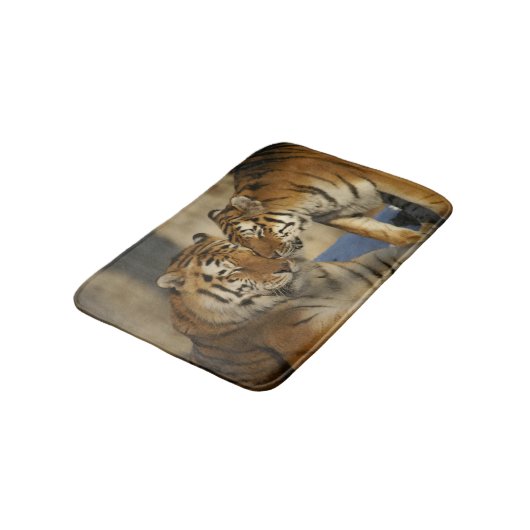 Aangepaste tijger van wilde dieren badmat (Gekanteld)