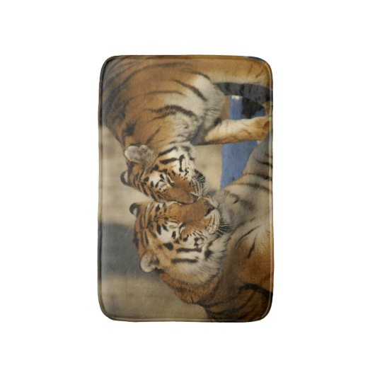 Aangepaste tijger van wilde dieren badmat (Voorkant Verticaal)