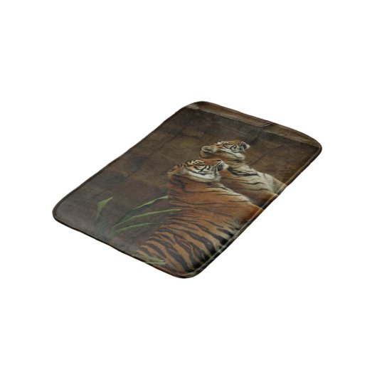 Aangepaste tijger van wilde dieren badmat (Gekanteld)