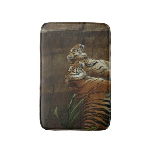 Aangepaste tijger van wilde dieren badmat (Voorkant Verticaal)