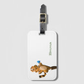 Aangepaste tijgerjaars cartoon bagagelabel (Voorkant (verticaal))