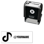 Aangepaste TikTok Naam, Volg mij op TikTok Zelfinktende Stempel (In situ)