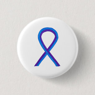 Aangepaste tinnen voor blauwe en Paarse lint Ronde Button 3,2 Cm