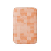 Aangepaste tinten van Perzik Fuzz Squares Badmat (Voorkant Verticaal)