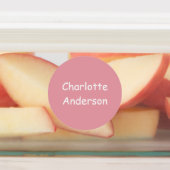 Aangepaste tinten van roze Kind Namen Labels (Aangebracht)