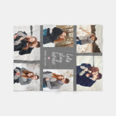 Aangepaste titel bewerkbare kleurenfoto-inkuvelbak fleece deken (Voorkant (Horizontaal))