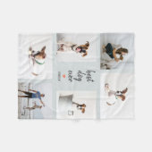 Aangepaste titel bewerkbare kleurenfoto-inkuvelbak fleece deken (Voorkant (Horizontaal))