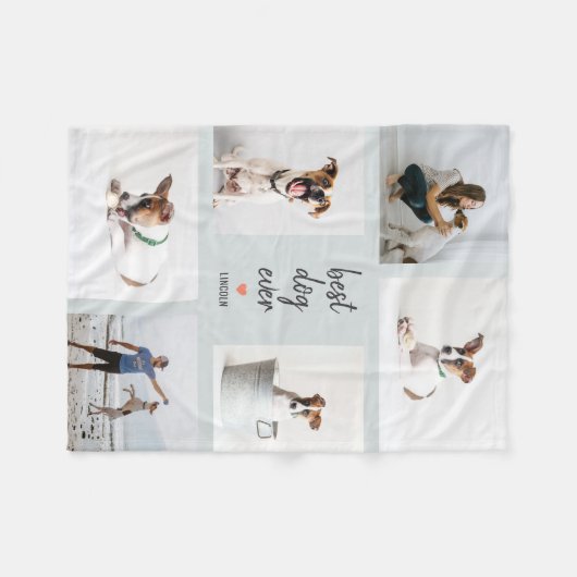 Aangepaste titel bewerkbare kleurenfoto-inkuvelbak fleece deken (Voorkant (Horizontaal))