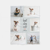 Aangepaste titel bewerkbare kleurenfoto-inkuvelbak fleece deken (Voorkant)