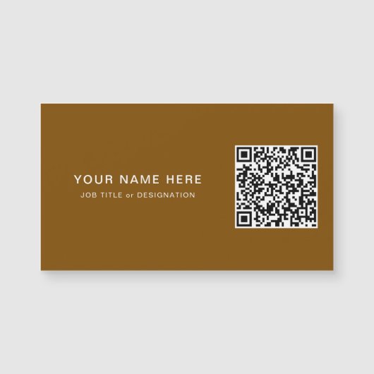 Aangepaste titel magneetkaart met QR-code (Voorkant)