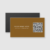 Aangepaste titel magneetkaart met QR-code (Voorkant / Achterkant)