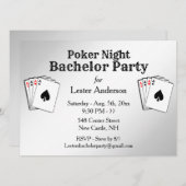 Aangepaste titel pokeravond feest uitnodiging (Voorkant / Achterkant)