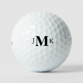 Aangepaste titel voor gebold monogram op maat Pro  Golfballen
