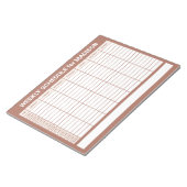 Aangepaste titel Weekly Planner Notitieblok (Schuin)