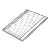 Aangepaste Titel Wekelijkse Planner Notitieblok (Schuin)