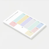 Aangepaste titel Wekelijkse planner Post-it® Notes (Schuin)