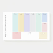 Aangepaste titel Wekelijkse planner Post-it® Notes (Voorkant)