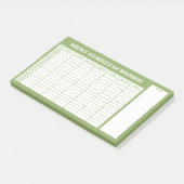 Aangepaste titel Wekelijkse planner Post-it® Notes (Schuin)
