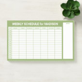 Aangepaste titel Wekelijkse planner Post-it® Notes (Kantoor)