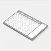 Aangepaste titel Wekelijkse planner Post-it® Notes (Schuin)